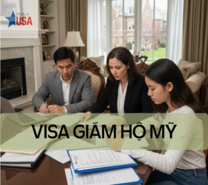 Phụ huynh và con cái chuẩn bị hồ sơ visa giám hộ du học Mỹ