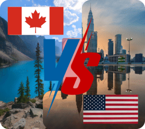 So sánh du học Mỹ và Canada Hai điểm đến hàng đầu cho sinh viên quốc tế.