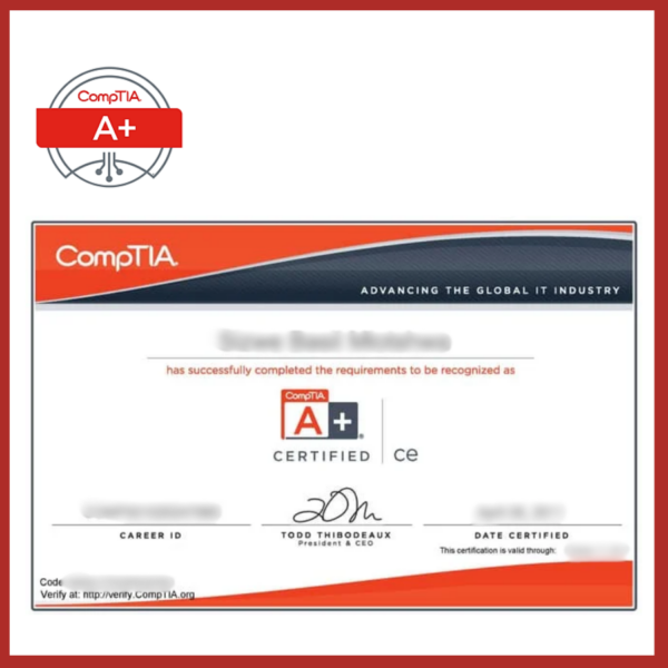 Chứng chỉ CompTIA A+
